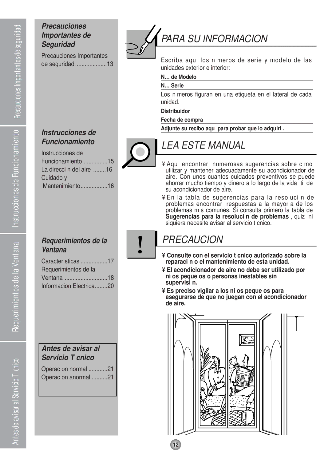 Panasonic HQ-2051RH manual Para SU Informacion 