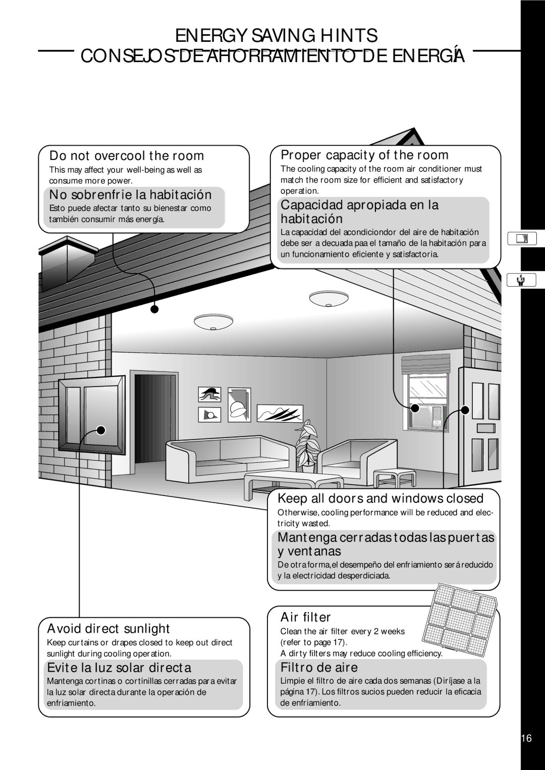 Panasonic HQ-2201SH manual Energy Saving Hints Consejos DE Ahorramiento DE Energía 