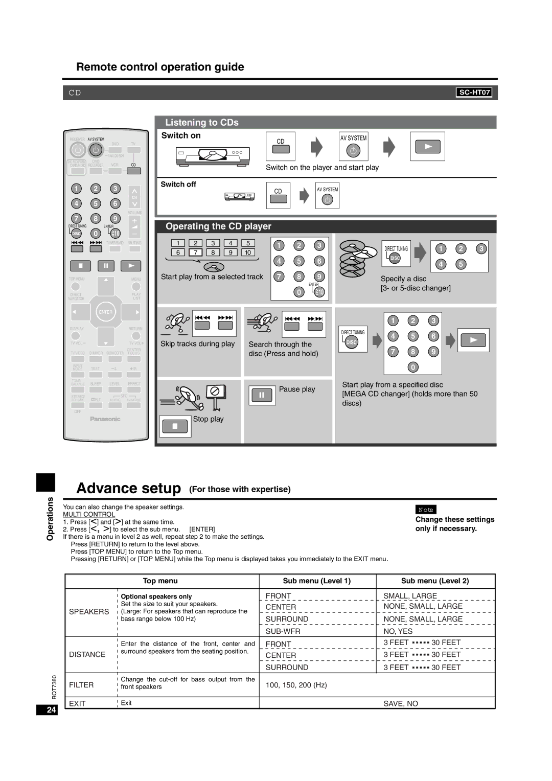 Panasonic HT-SC07, HT-SC05, SC-HT05, SC-HT07 manual # .! .A, #540 