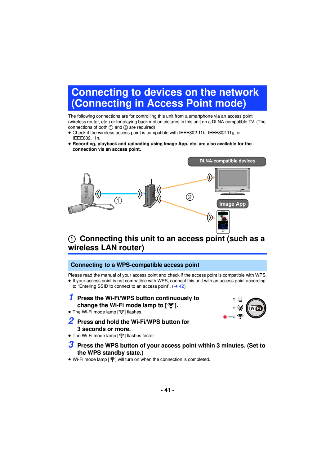 Panasonic HX-A100 owner manual Image App 