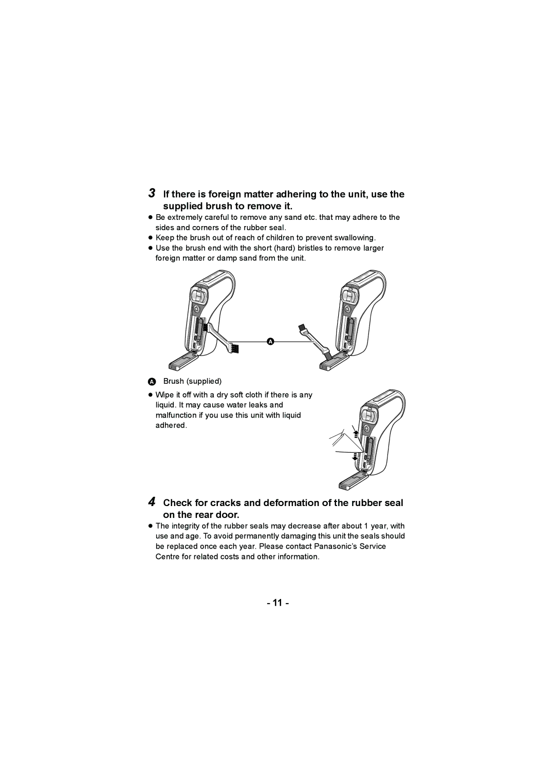 Panasonic HX-WA20, HX-DC2 operating instructions 