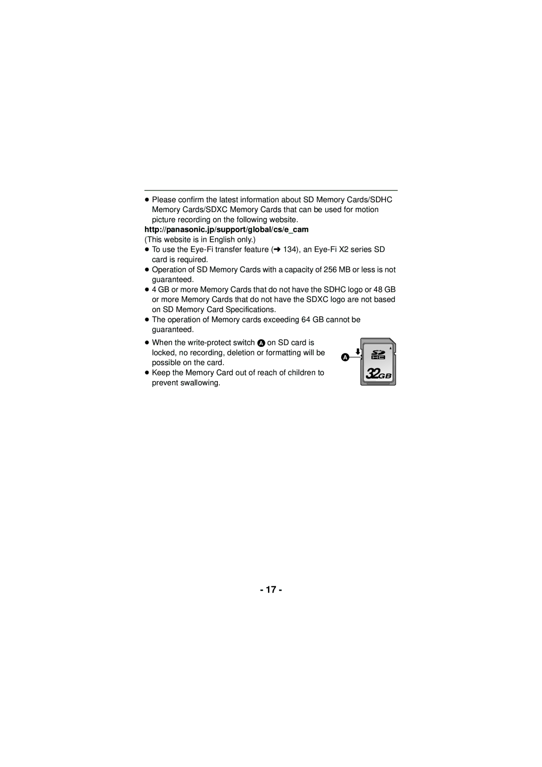 Panasonic HX-DC3 owner manual 