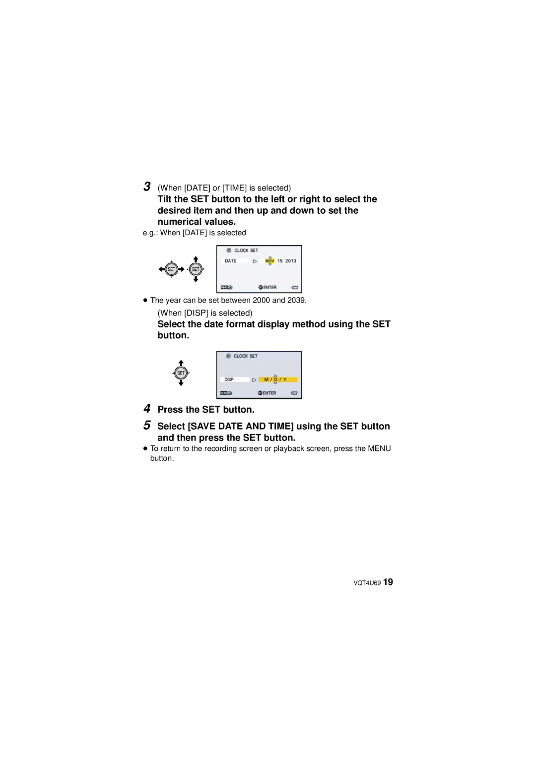 Panasonic HX-DC3 owner manual 