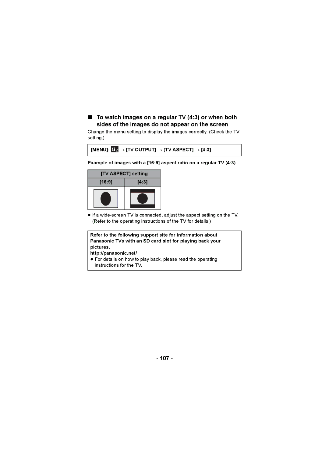 Panasonic HX-DC3 operating instructions 107 