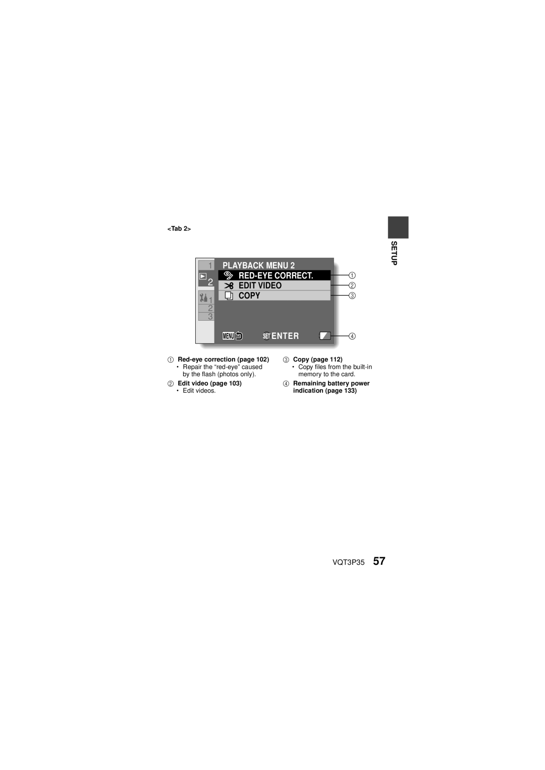 Panasonic HX-WA10 owner manual Red-eye correction Copy Repair the red-eye caused 