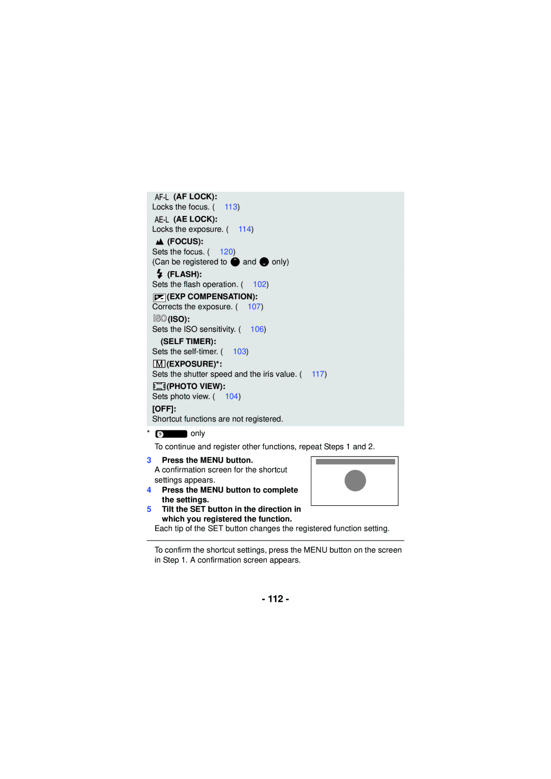 Panasonic HX-WA30, HX-WA03, HXWA03H owner manual 112 