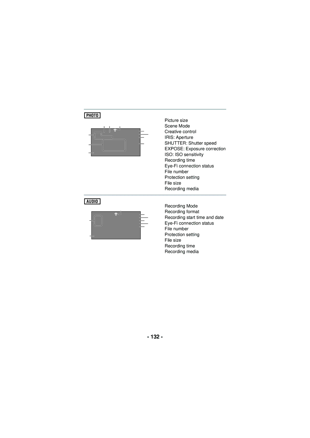 Panasonic HX-WA30, HX-WA03, HXWA03H owner manual 132 