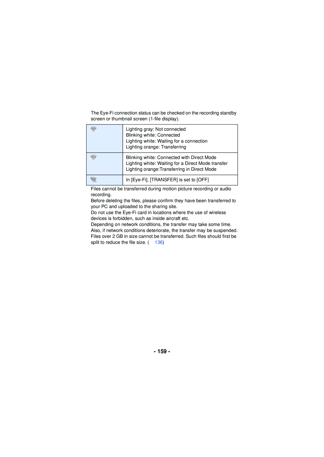 Panasonic HXWA03H, HX-WA30, HX-WA03 owner manual 159 