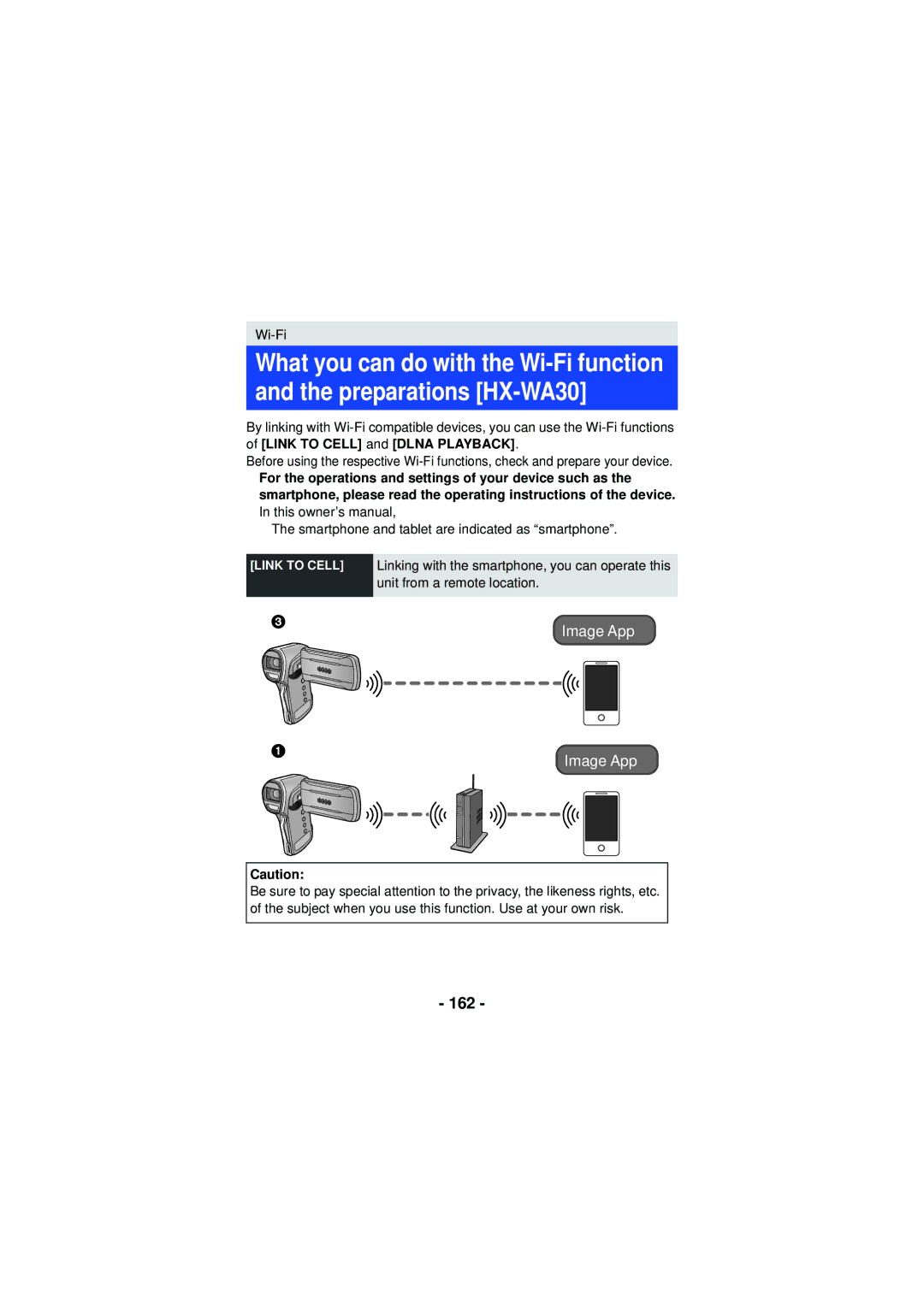 Panasonic HX-WA03, HX-WA30, HXWA03H owner manual 162, Image App 