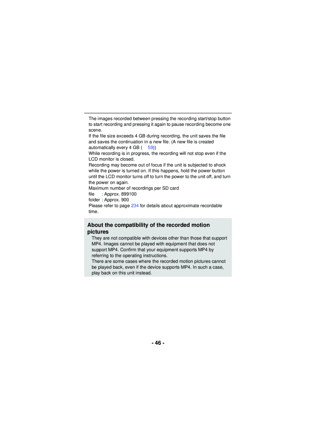 Panasonic HX-WA03, HX-WA30, HXWA03H owner manual About the compatibility of the recorded motion pictures 