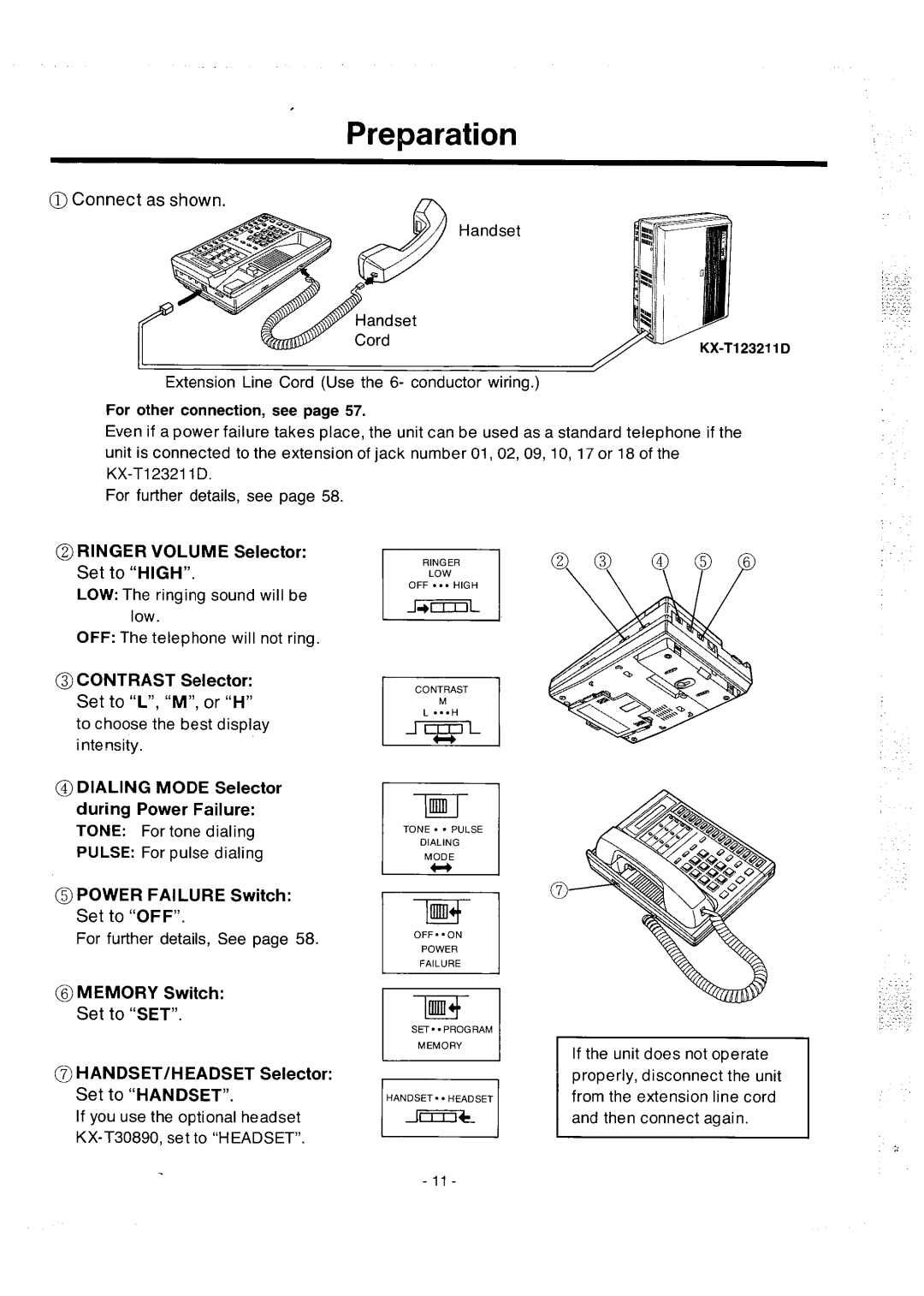 Panasonic integrated telephone system manual 