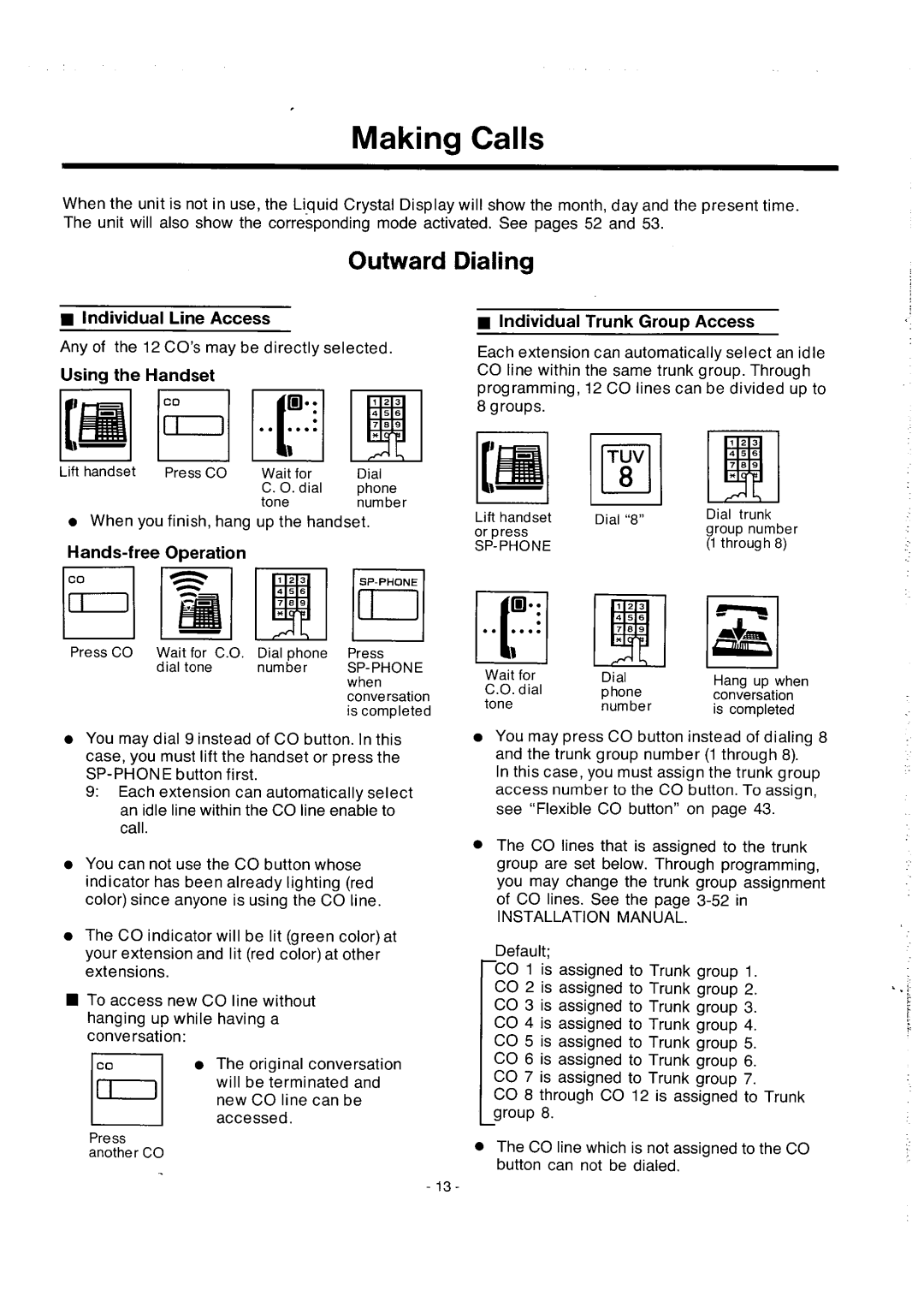 Panasonic integrated telephone system manual 