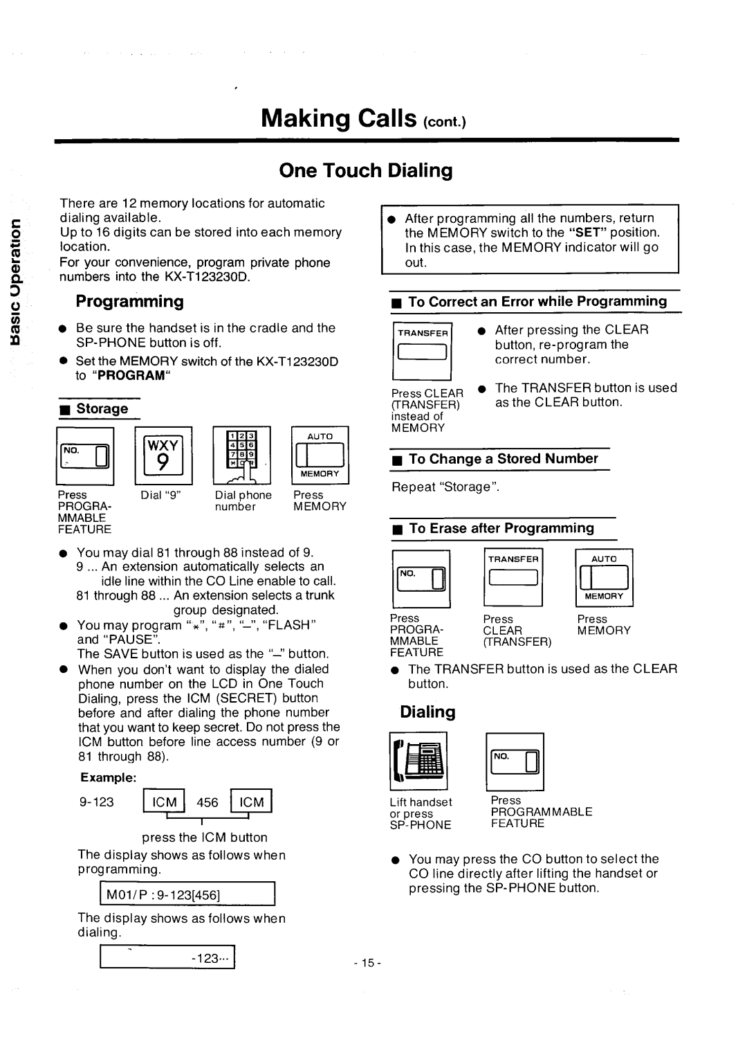 Panasonic integrated telephone system manual 