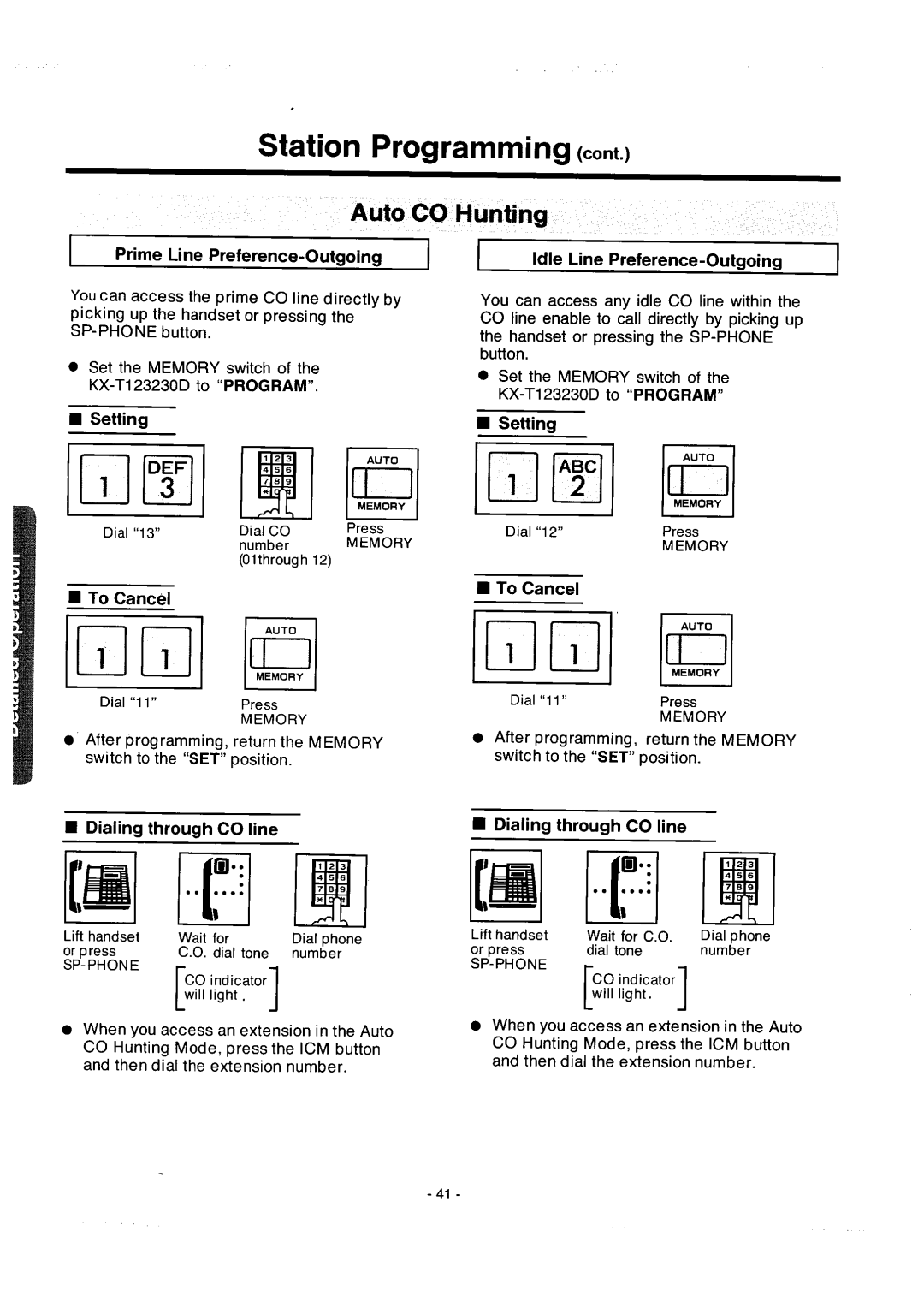 Panasonic integrated telephone system manual 