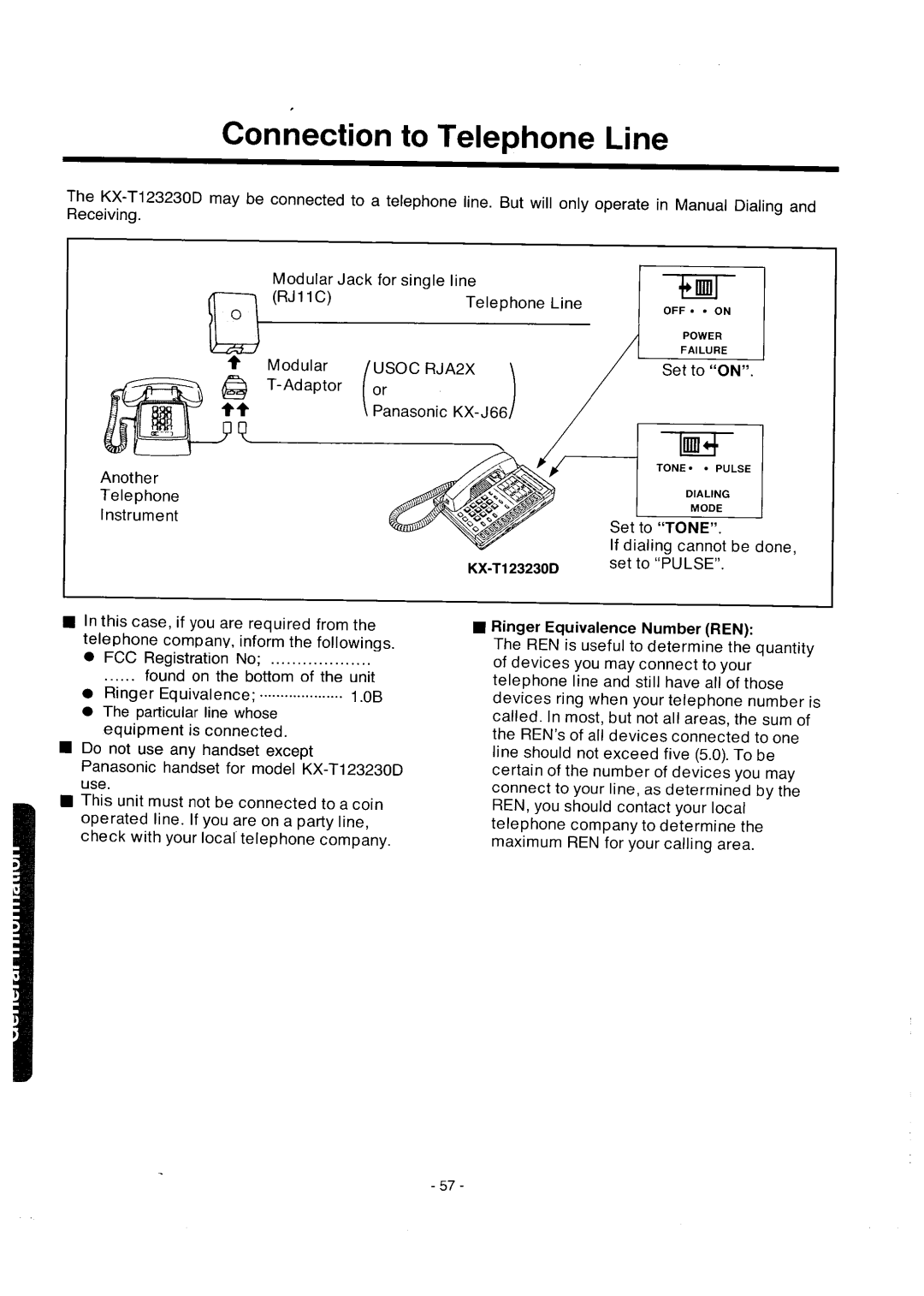 Panasonic integrated telephone system manual 