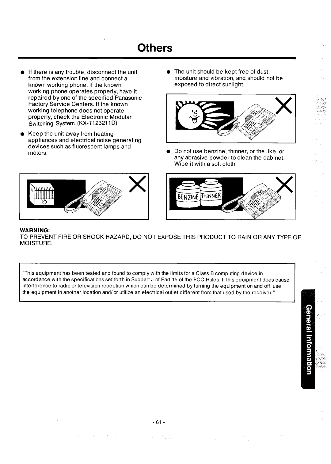 Panasonic integrated telephone system manual 