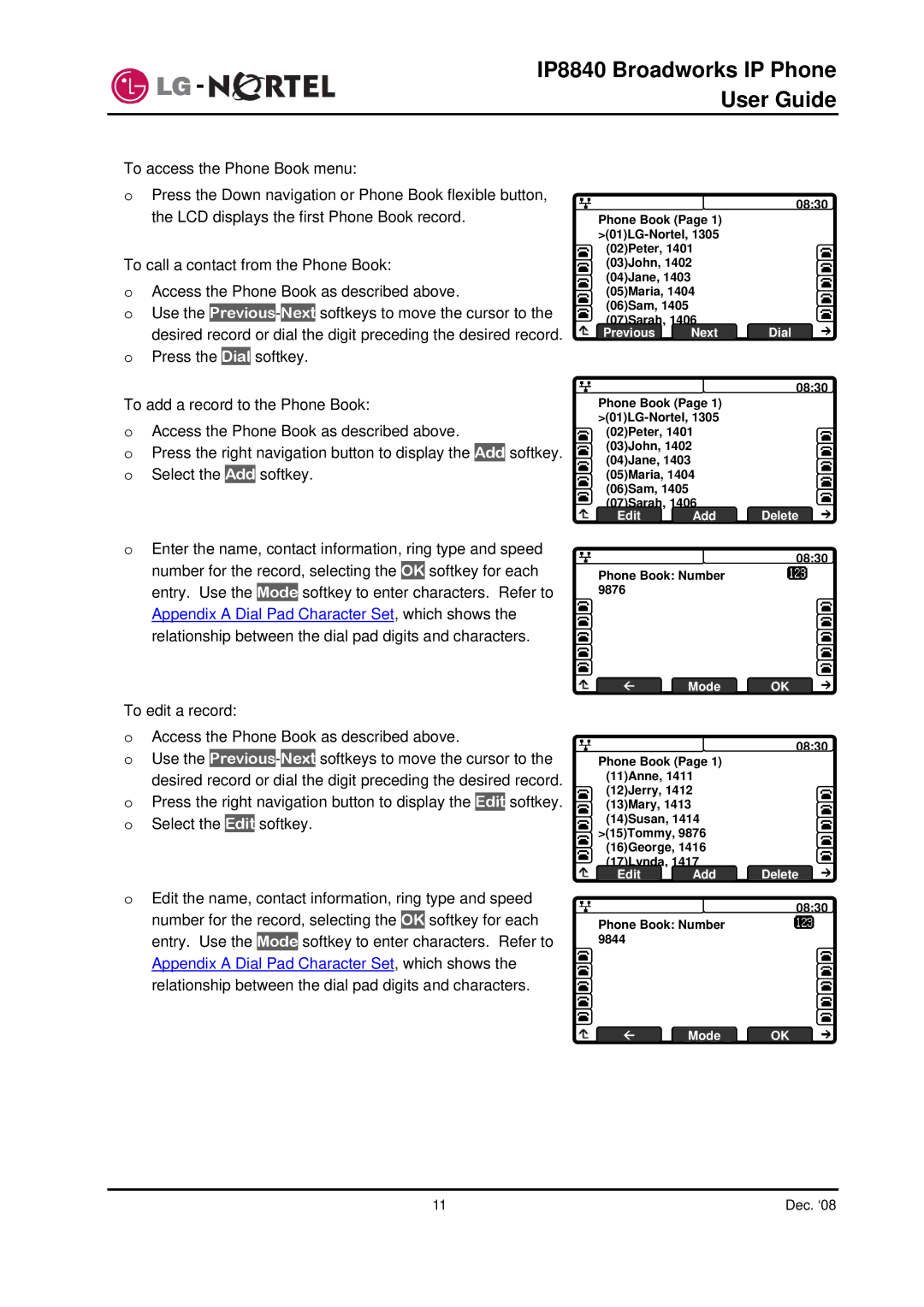 Panasonic manual IP8840 Broadworks IP Phone User Guide 