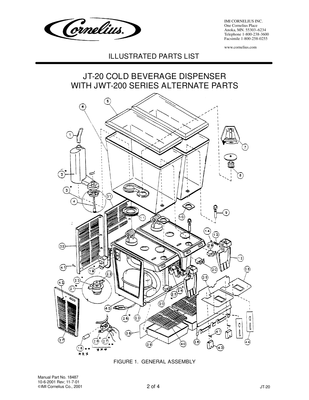 Panasonic JT-20 manual General Assembly 