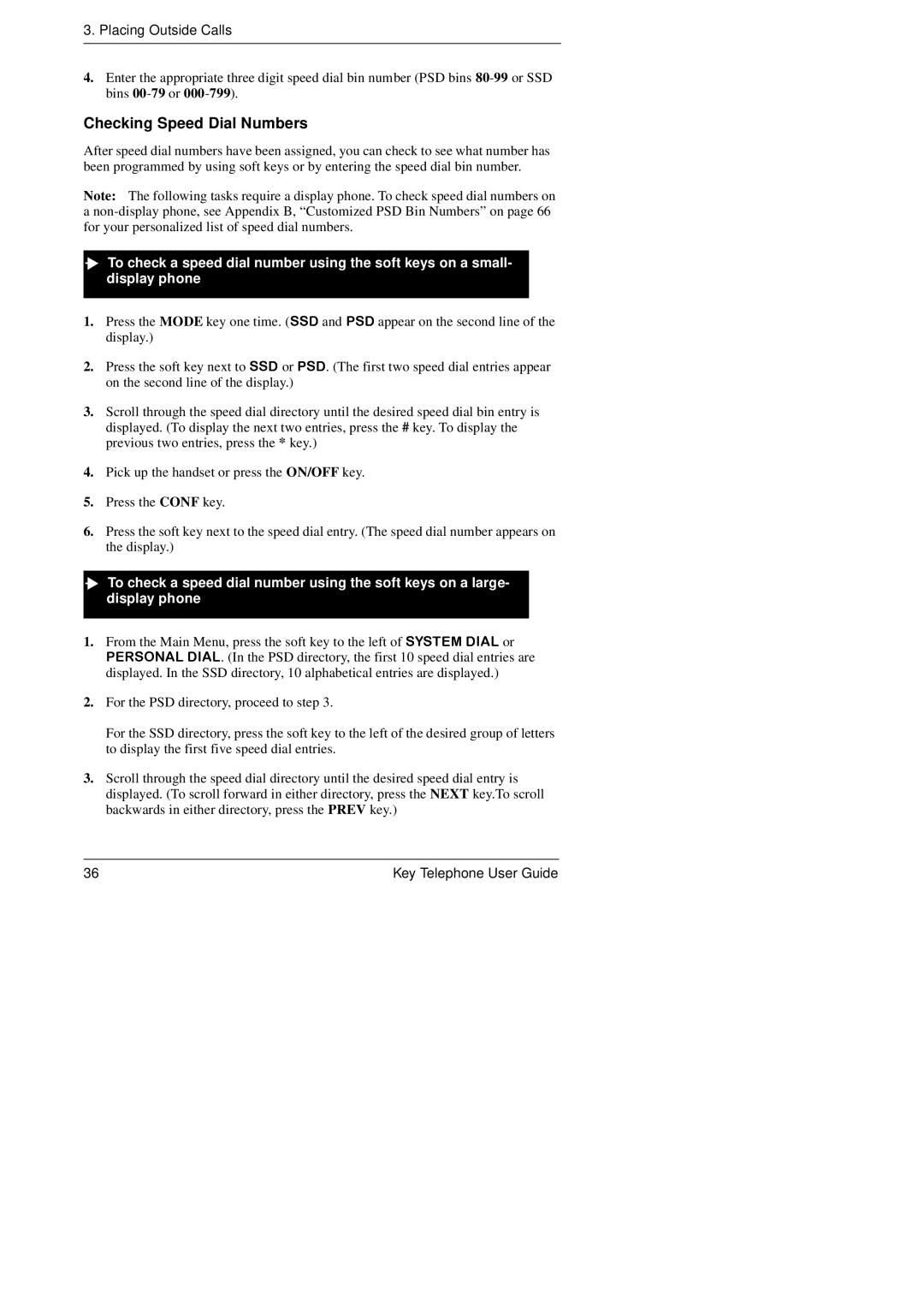 Panasonic KEY TELEPHONE manual Checking Speed Dial Numbers 