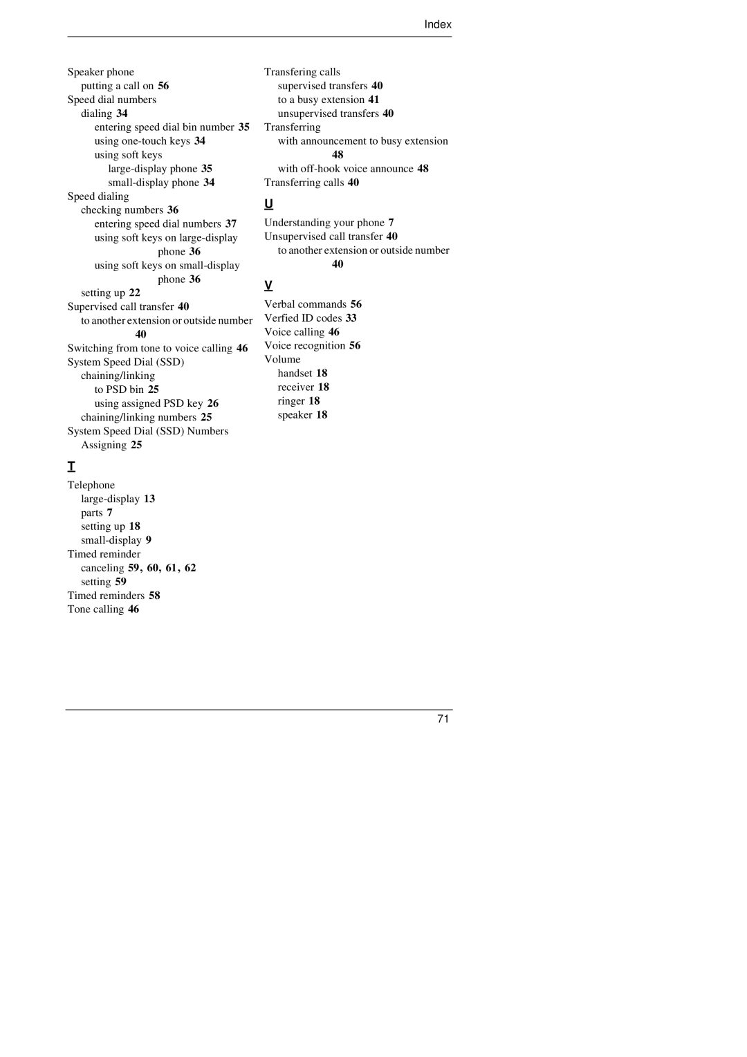 Panasonic KEY TELEPHONE manual Using soft keys on small-display phone 