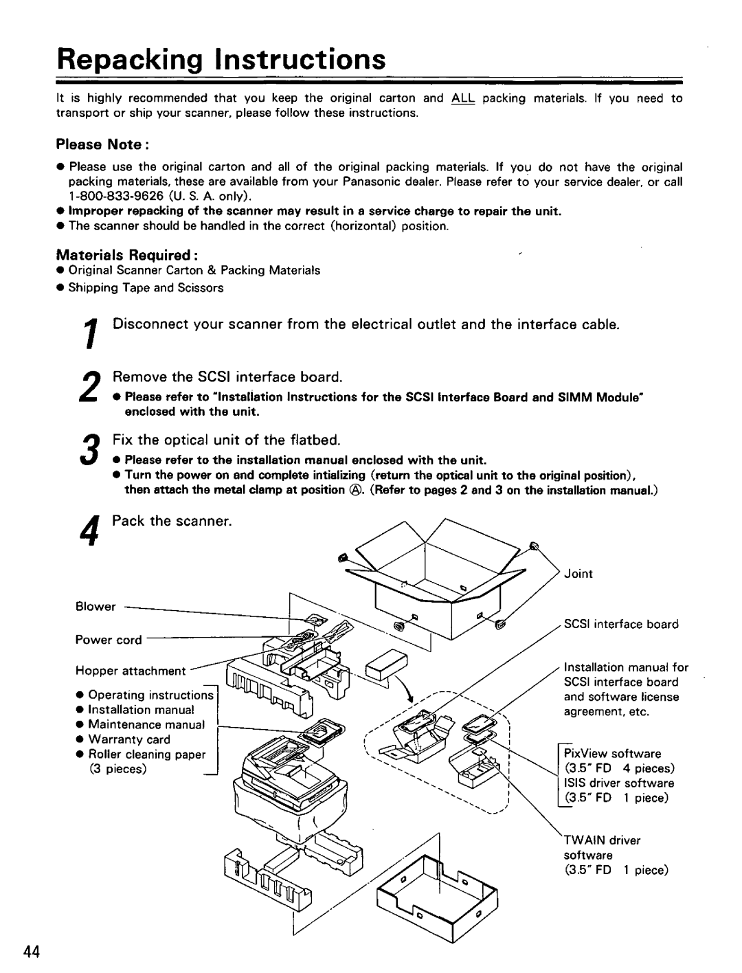 Panasonic KV-S6040W, KV-S6045W manual 