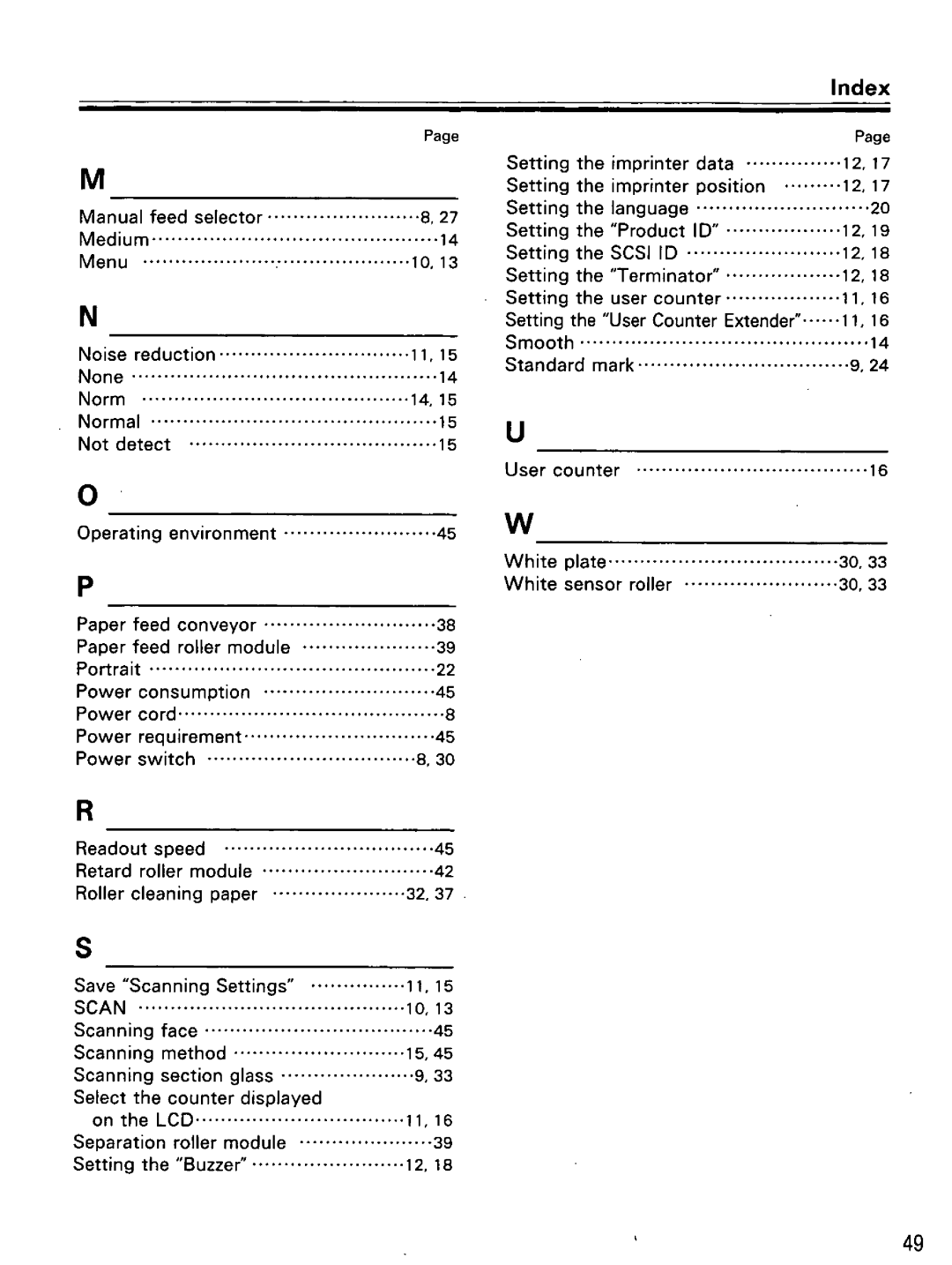 Panasonic KV-S6045W, KV-S6040W manual 