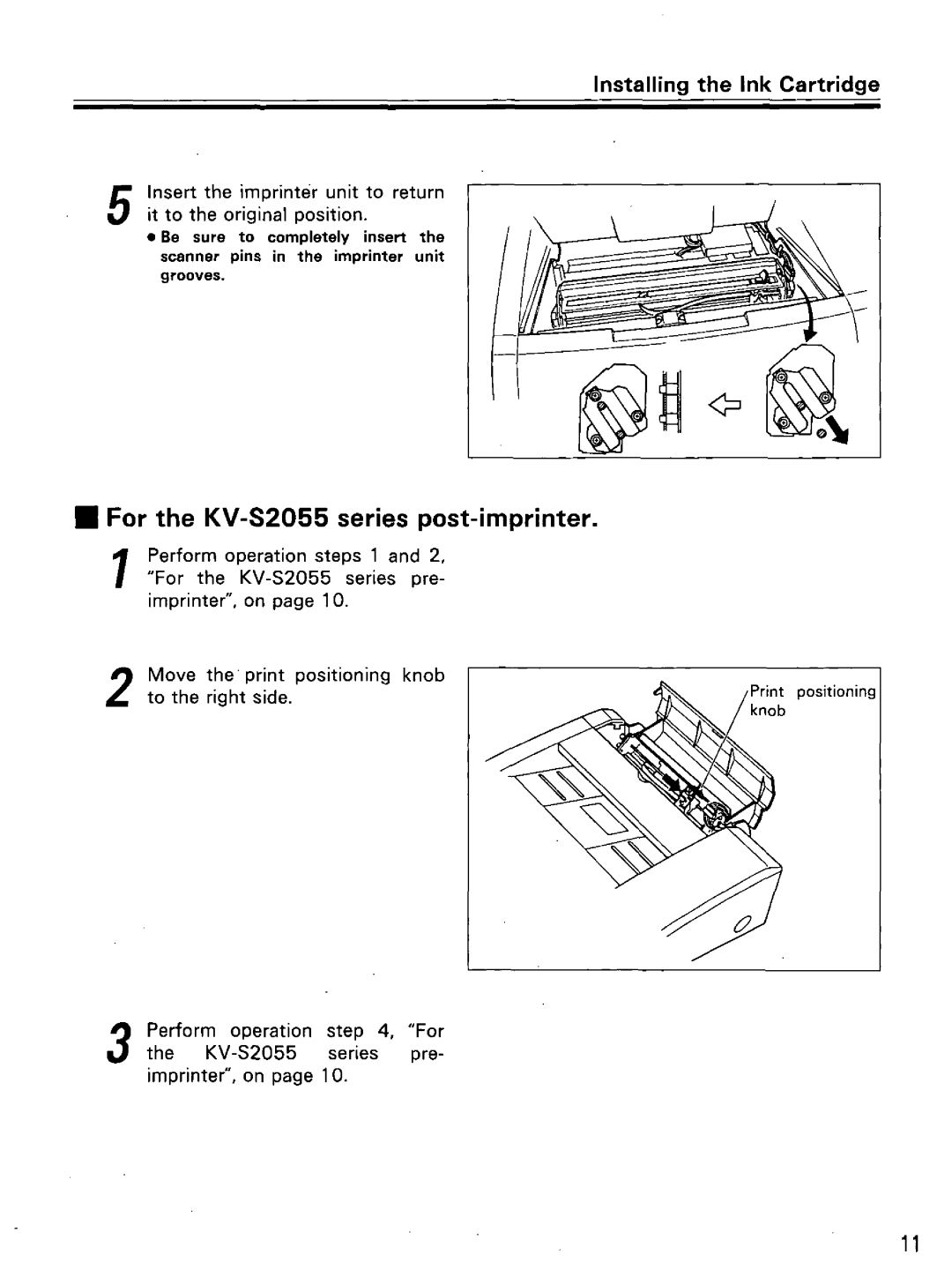 Panasonic KV-SS010 manual 