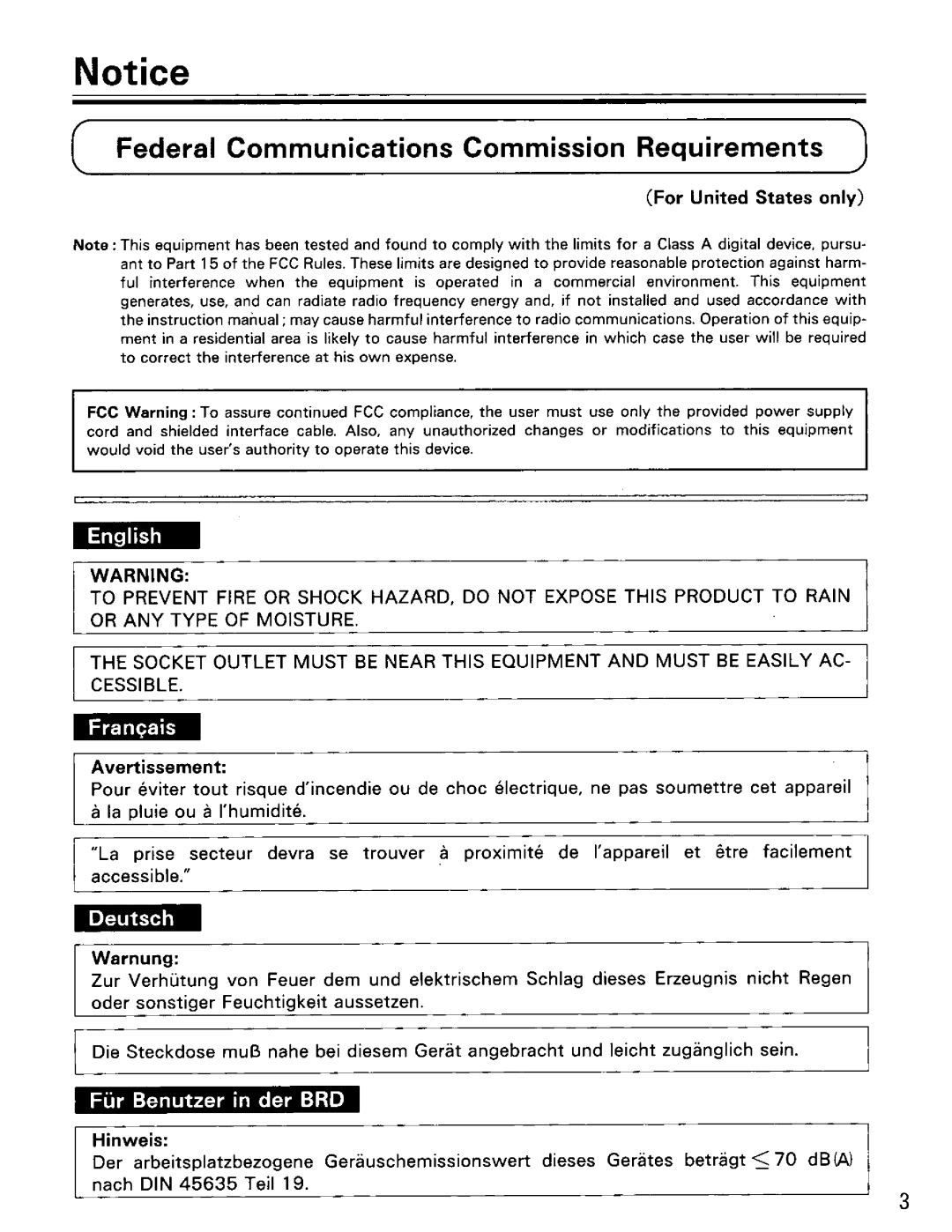 Panasonic KV-SS25U, KV-SS25G manual 