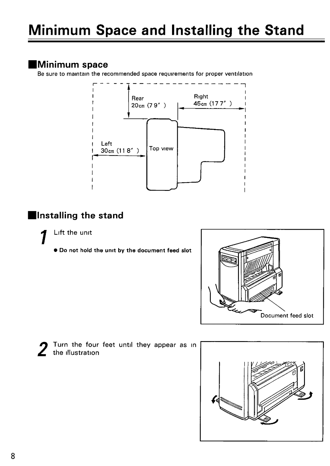 Panasonic KV-SS25U, KV-SS25G manual 