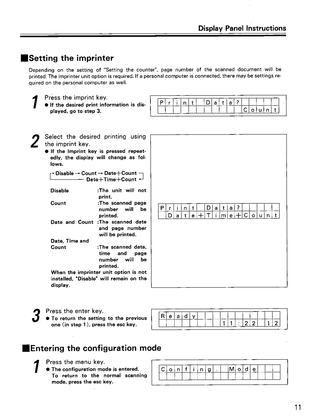 Panasonic KV-SS855D manual 