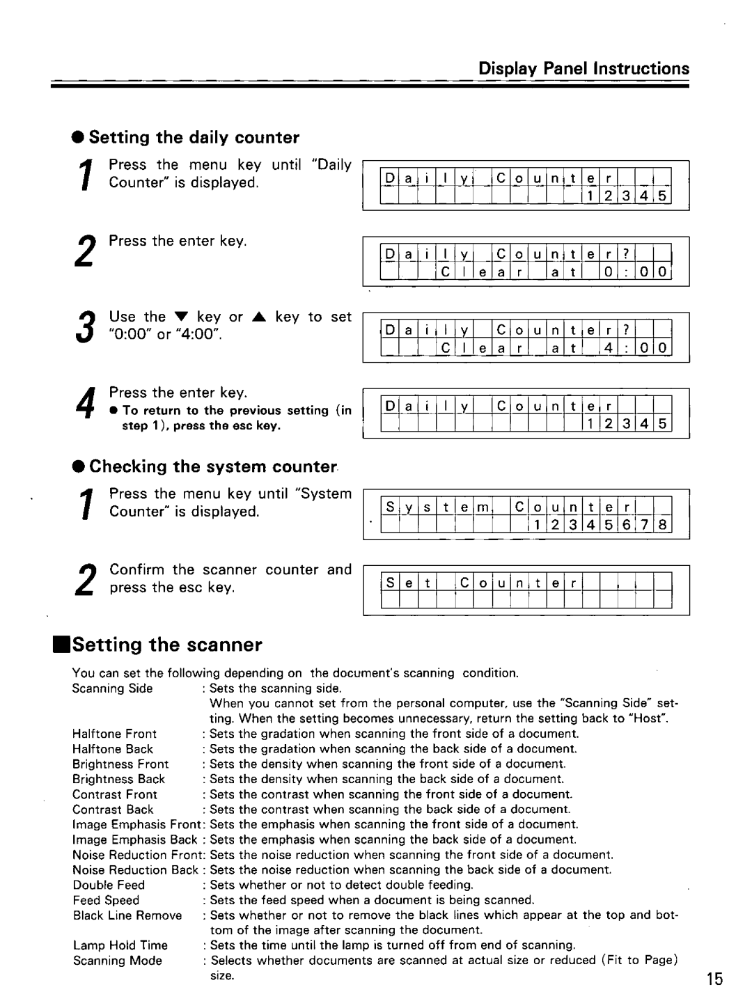 Panasonic KV-SS855D manual 