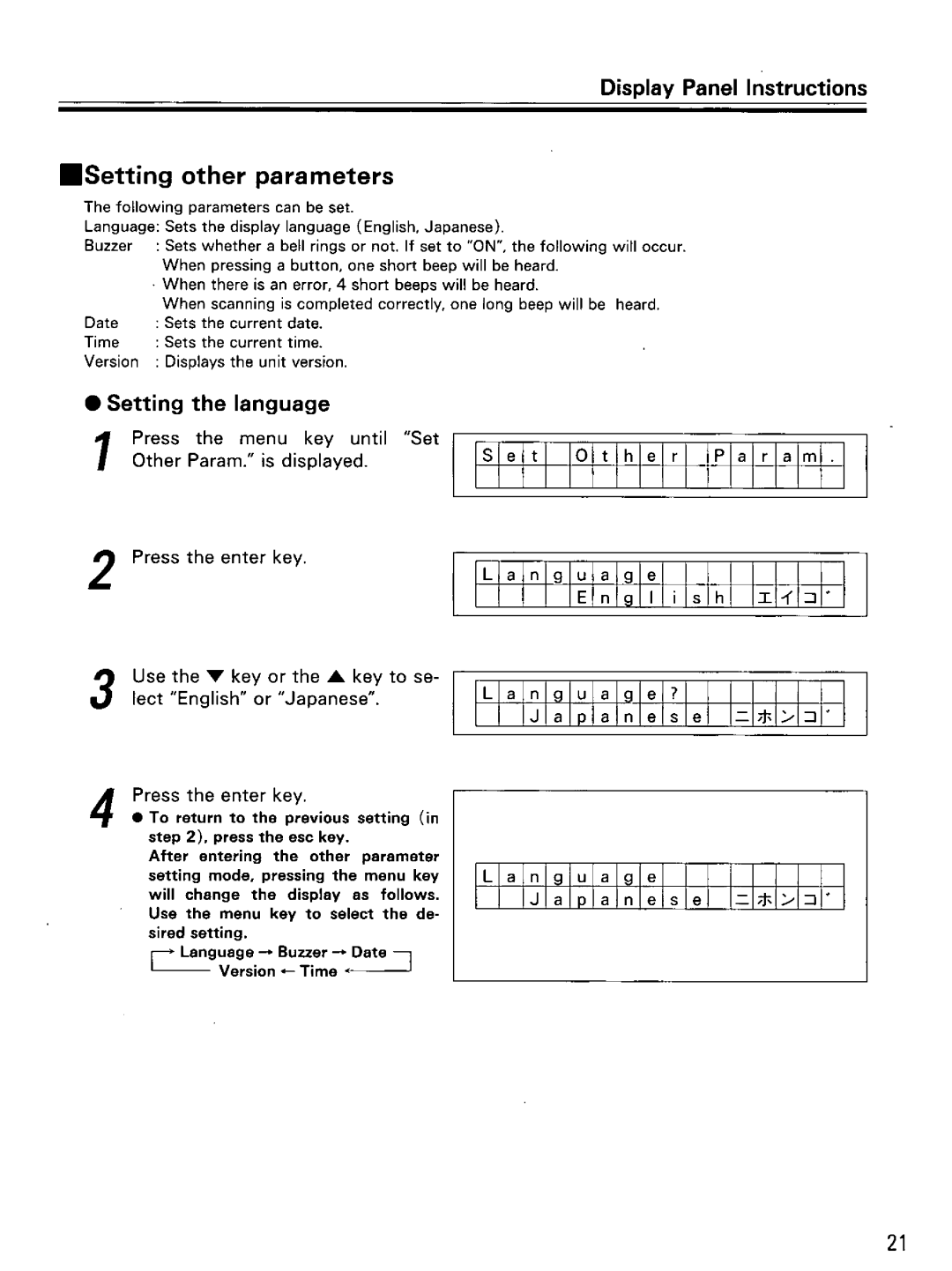 Panasonic KV-SS855D manual 