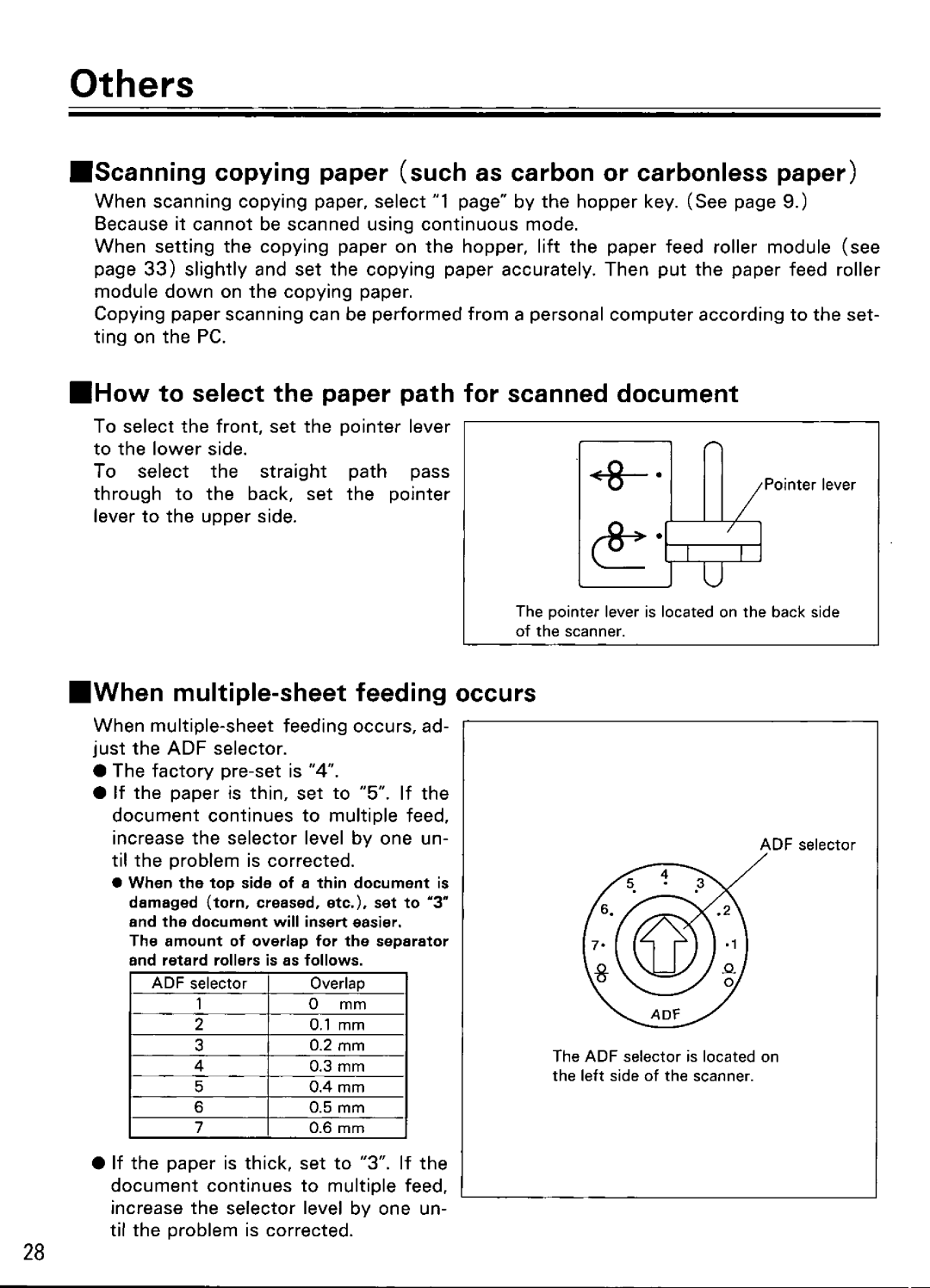 Panasonic KV-SS855D manual 