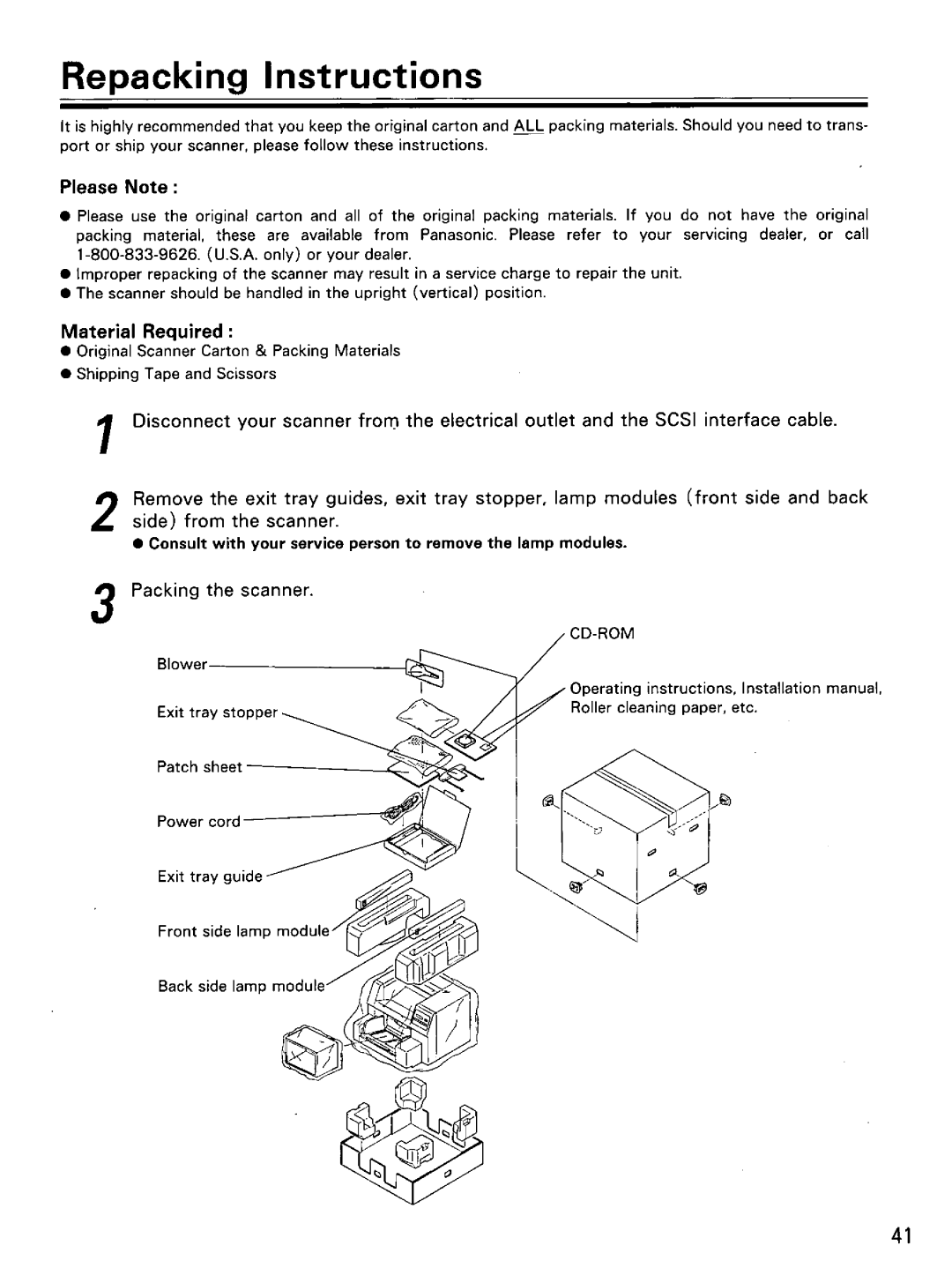 Panasonic KV-SS855D manual 