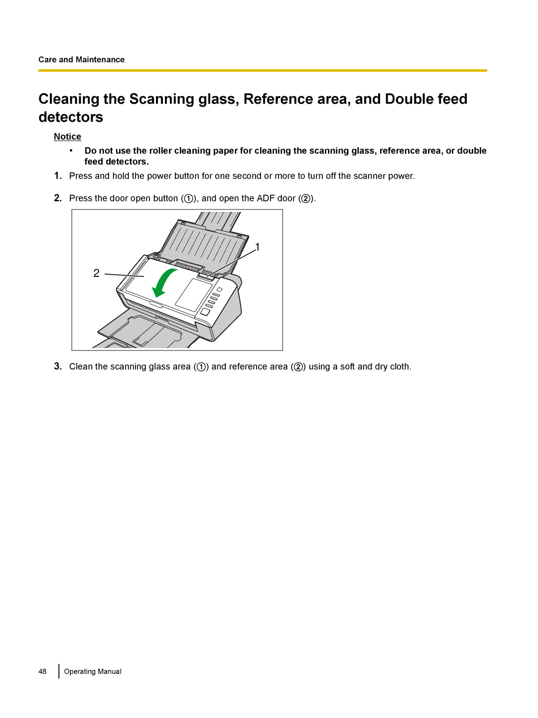 Panasonic KVS1015C, KC-S1026C manual Care and Maintenance 