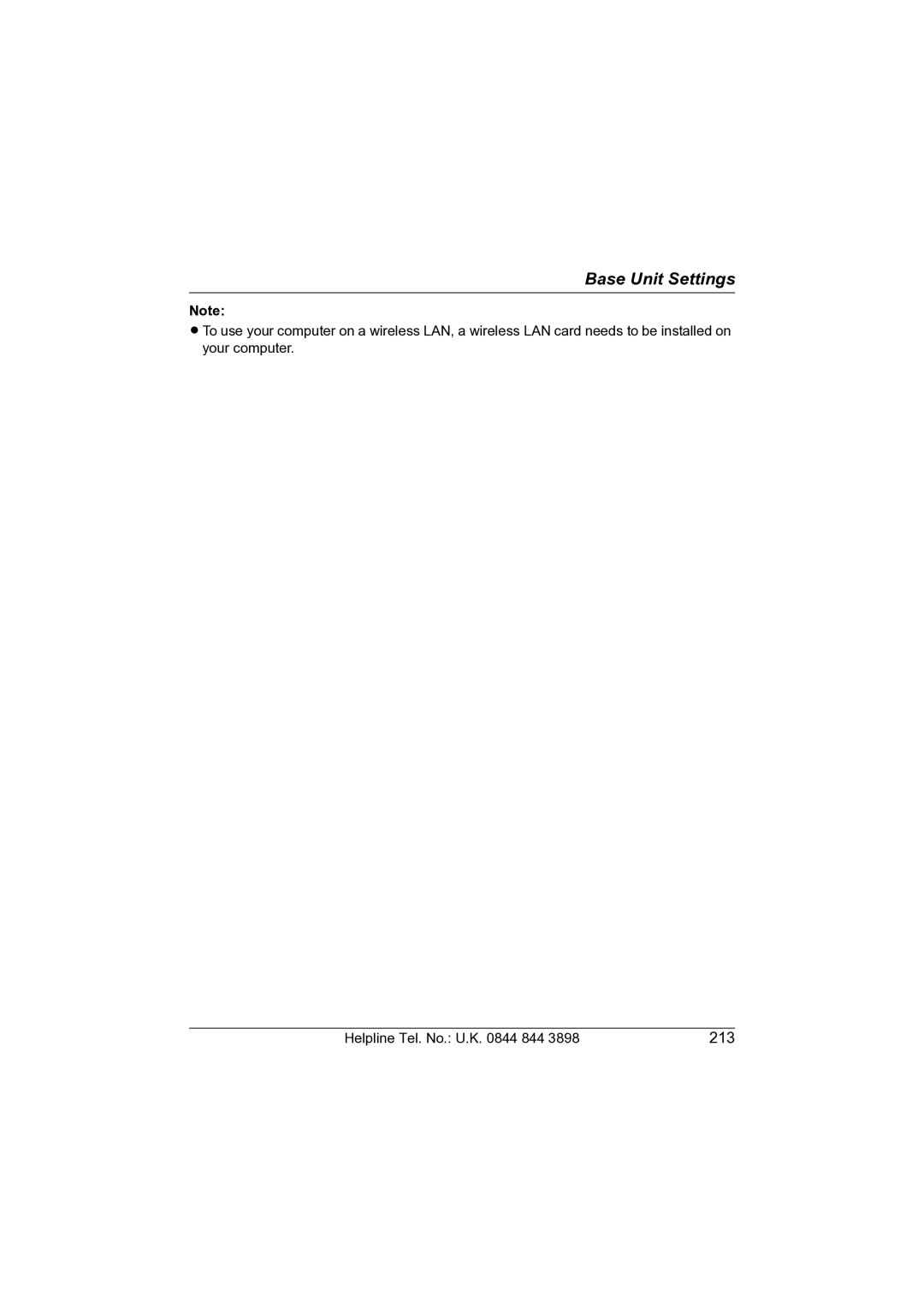 Panasonic KW-WP1050E operating instructions 213 