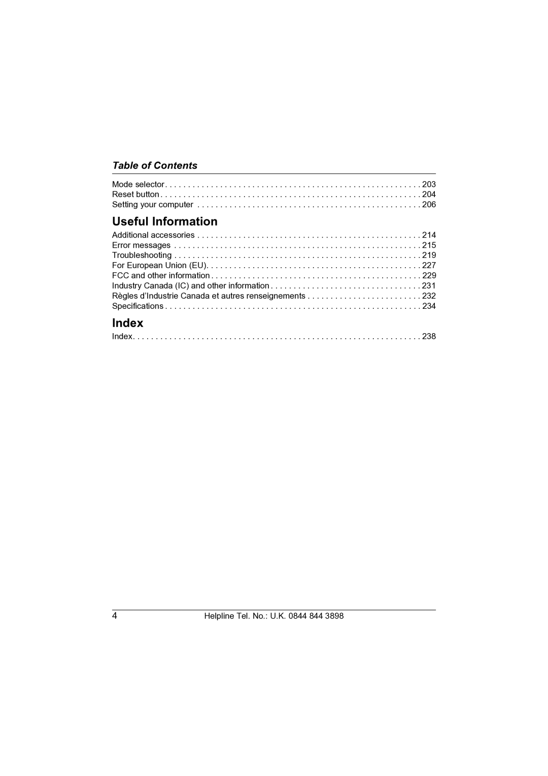 Panasonic KW-WP1050E operating instructions Index 