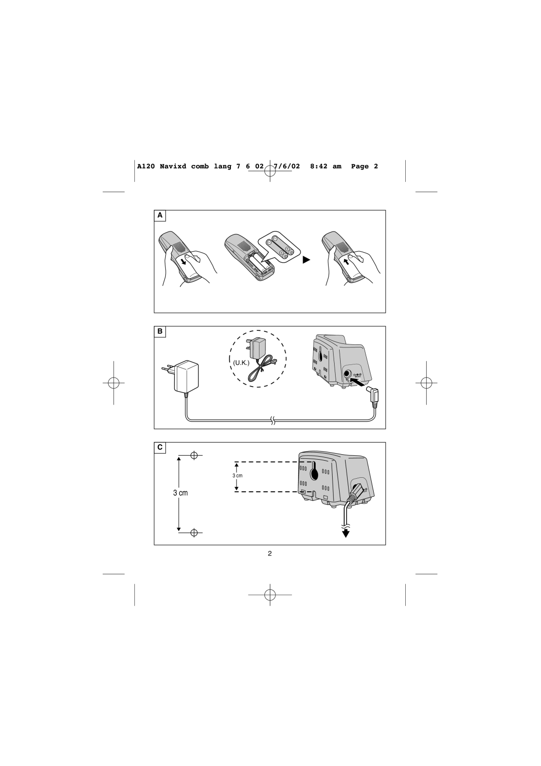 Panasonic KX-A126EX/E, KX-A120EX/E, KX-A125EX/E operating instructions A120 Navixd comb lang 7 6 02 7/6/02 842 am 