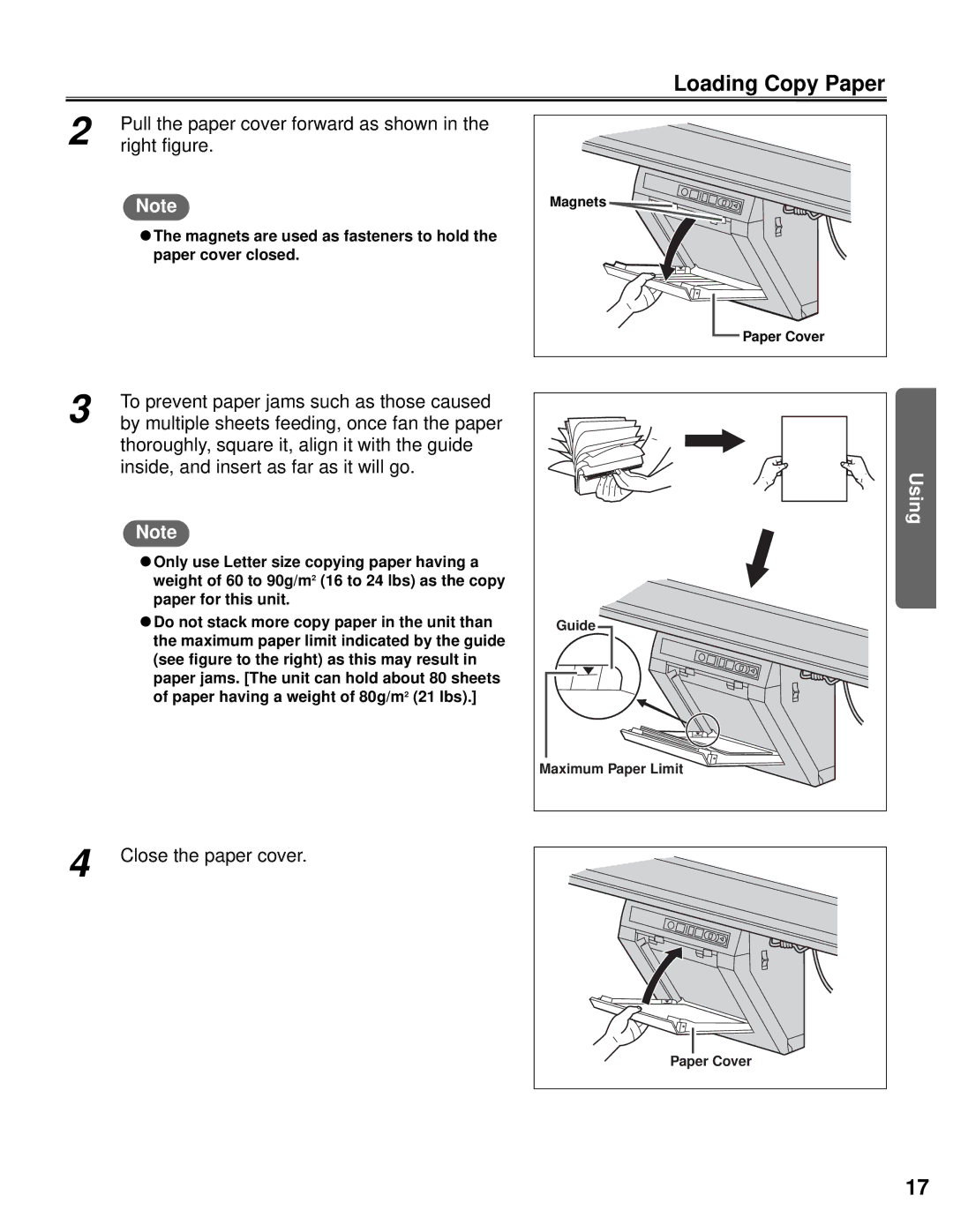 Panasonic KX-BP800 operating instructions Loading Copy Paper 