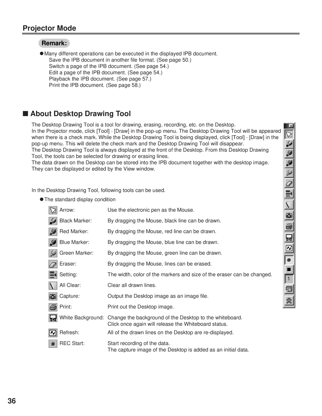 Panasonic KX-BP800 operating instructions About Desktop Drawing Tool 