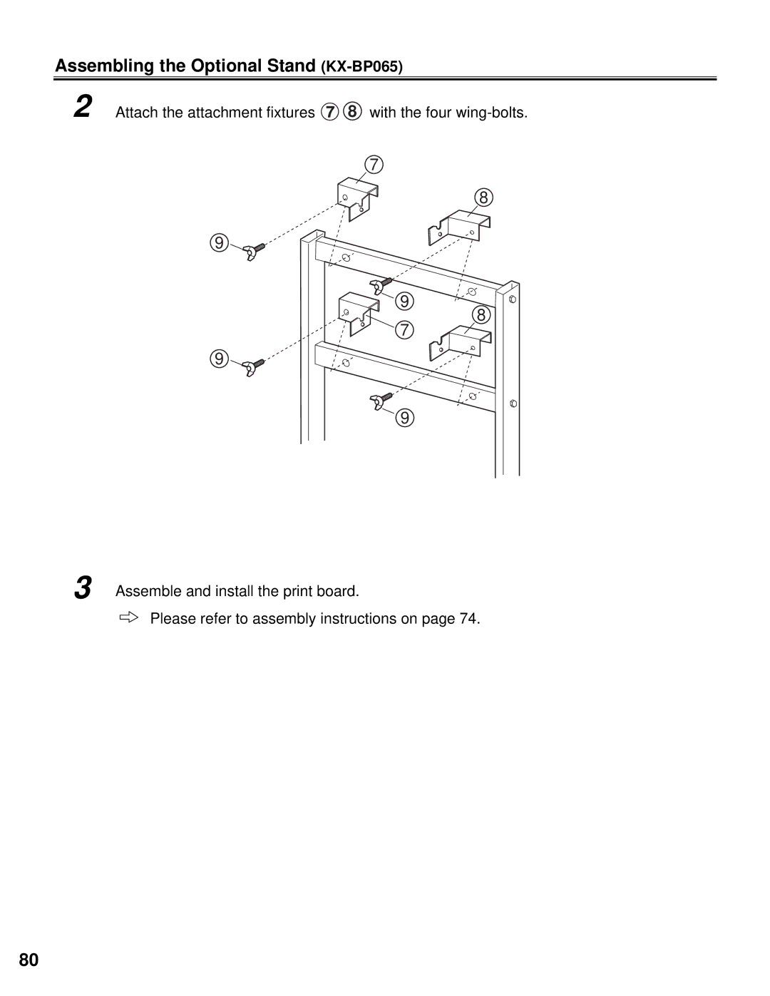 Panasonic KX-BP800 operating instructions Assembling the Optional Stand KX-BP065 