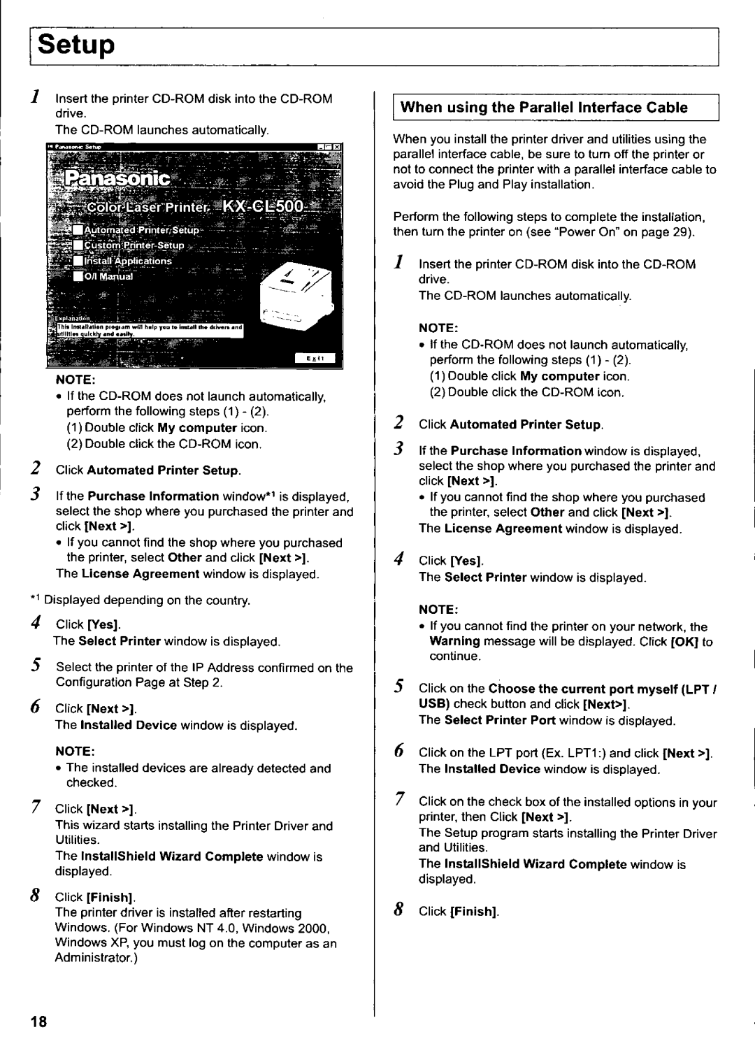 Panasonic KX-CL510, KX-CL500 manual 