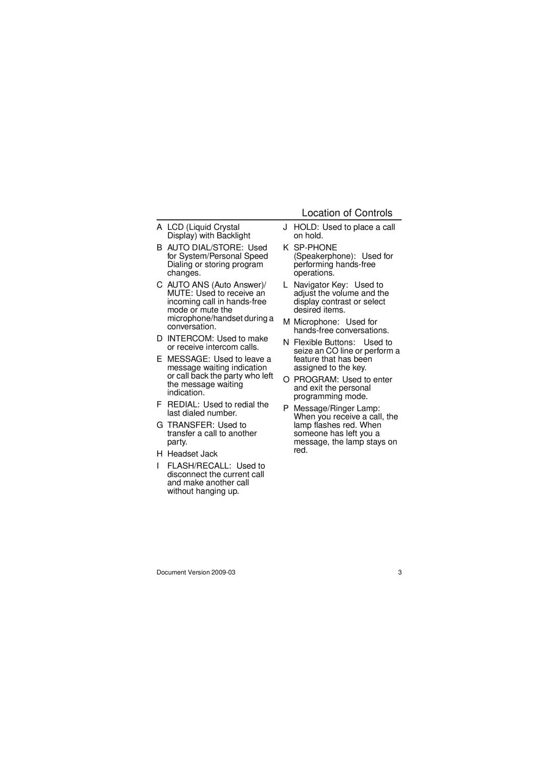 Panasonic KX-DT321 manual Microphone Used for hands-free conversations 