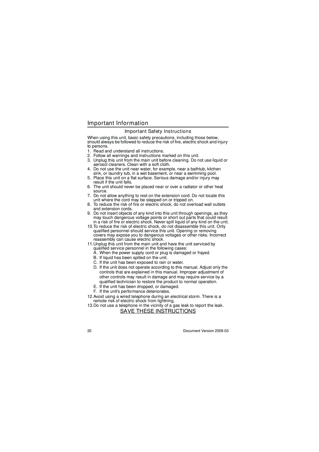 Panasonic KX-DT333, KX-DT346, KX-DT343 manual Important Safety Instructions 