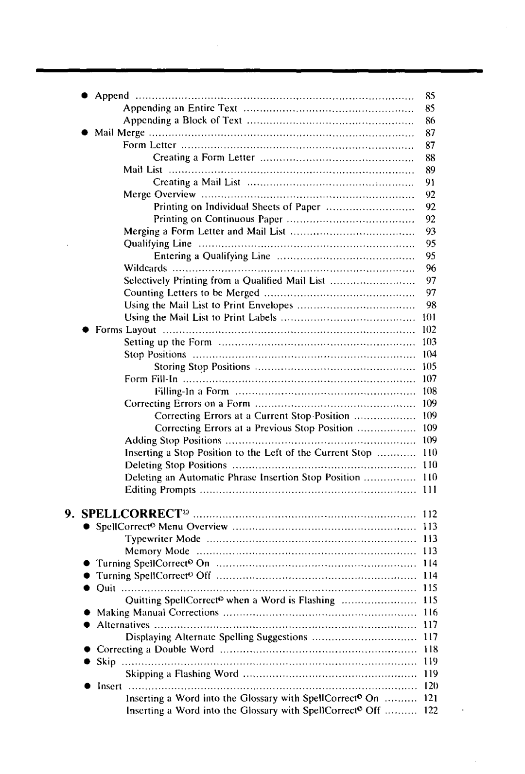 Panasonic KX-E2020 manual 