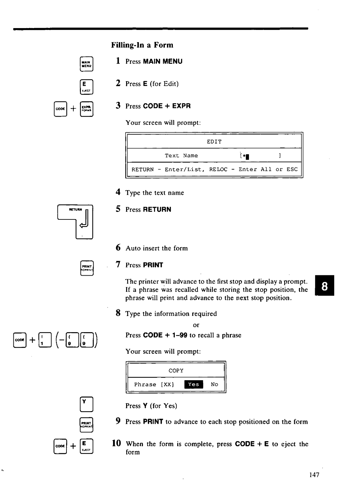 Panasonic KX-E2500 manual 