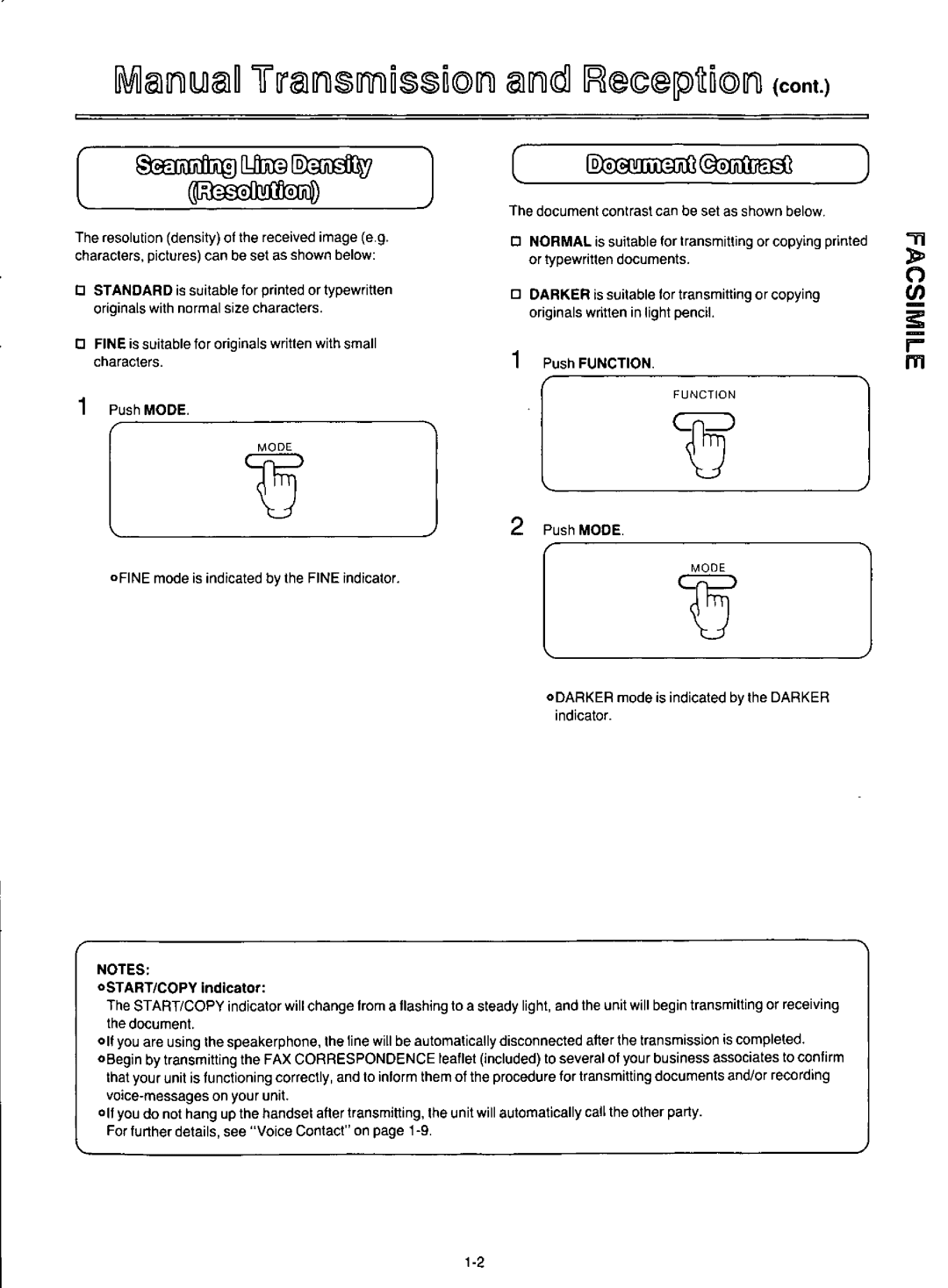 Panasonic KX-F100 manual 