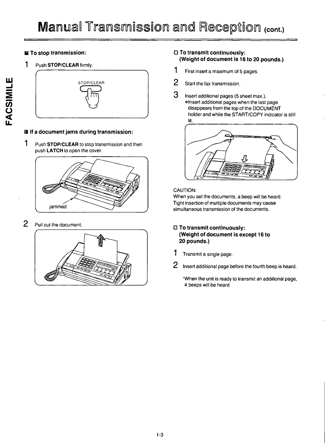 Panasonic KX-F100 manual 