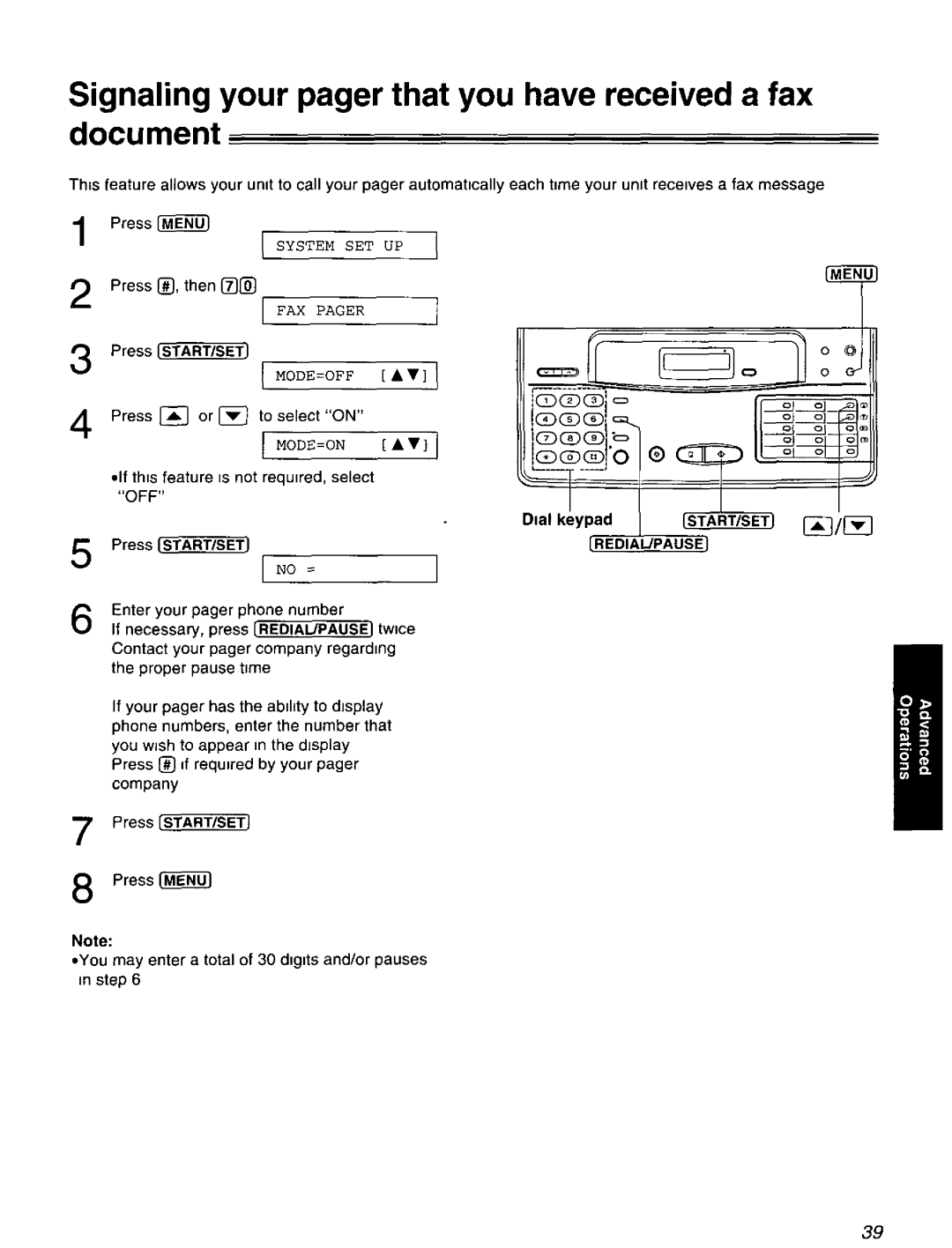 Panasonic KX-F1070 manual 