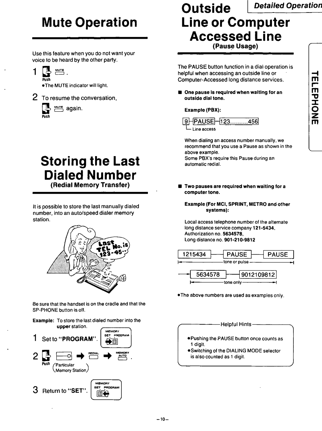 Panasonic KX-F115 manual 